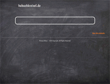 Tablet Screenshot of habuchkreisel.de